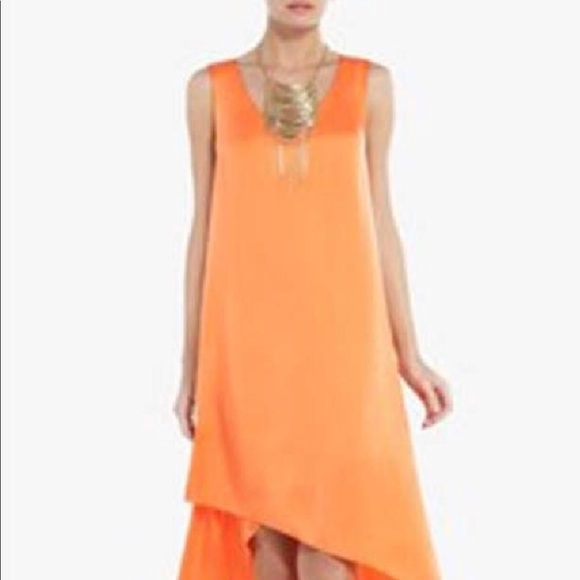bcbg orange dress